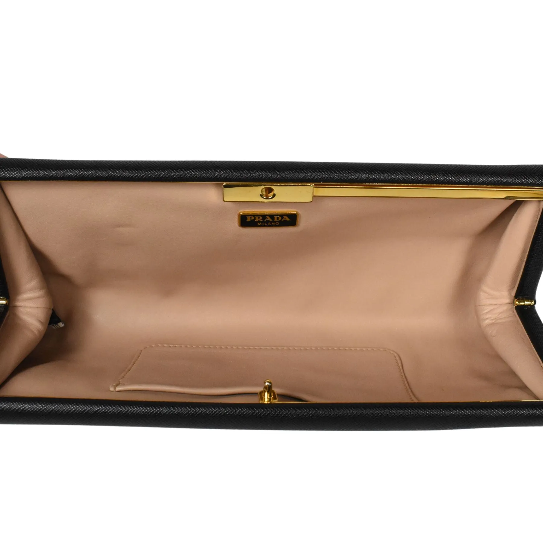 Prada 'Saffiano Frame' Clutch