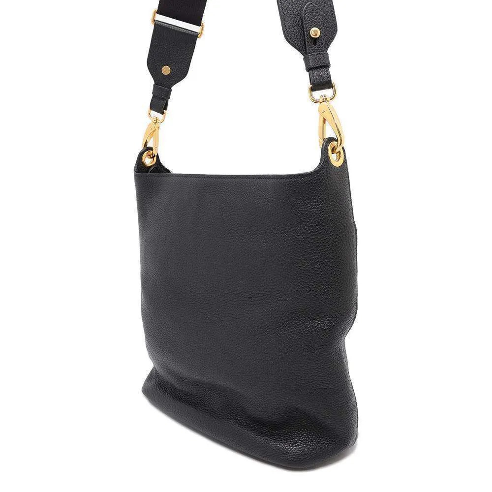 PRADA Shoulder Bag Black1BE066 Leather