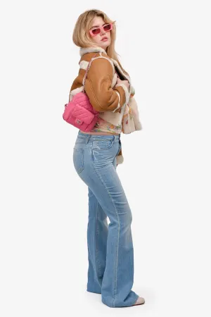 Pre-Loved Chanel 2019 Hot Pink Caviar Leather Mini Chain Backpack