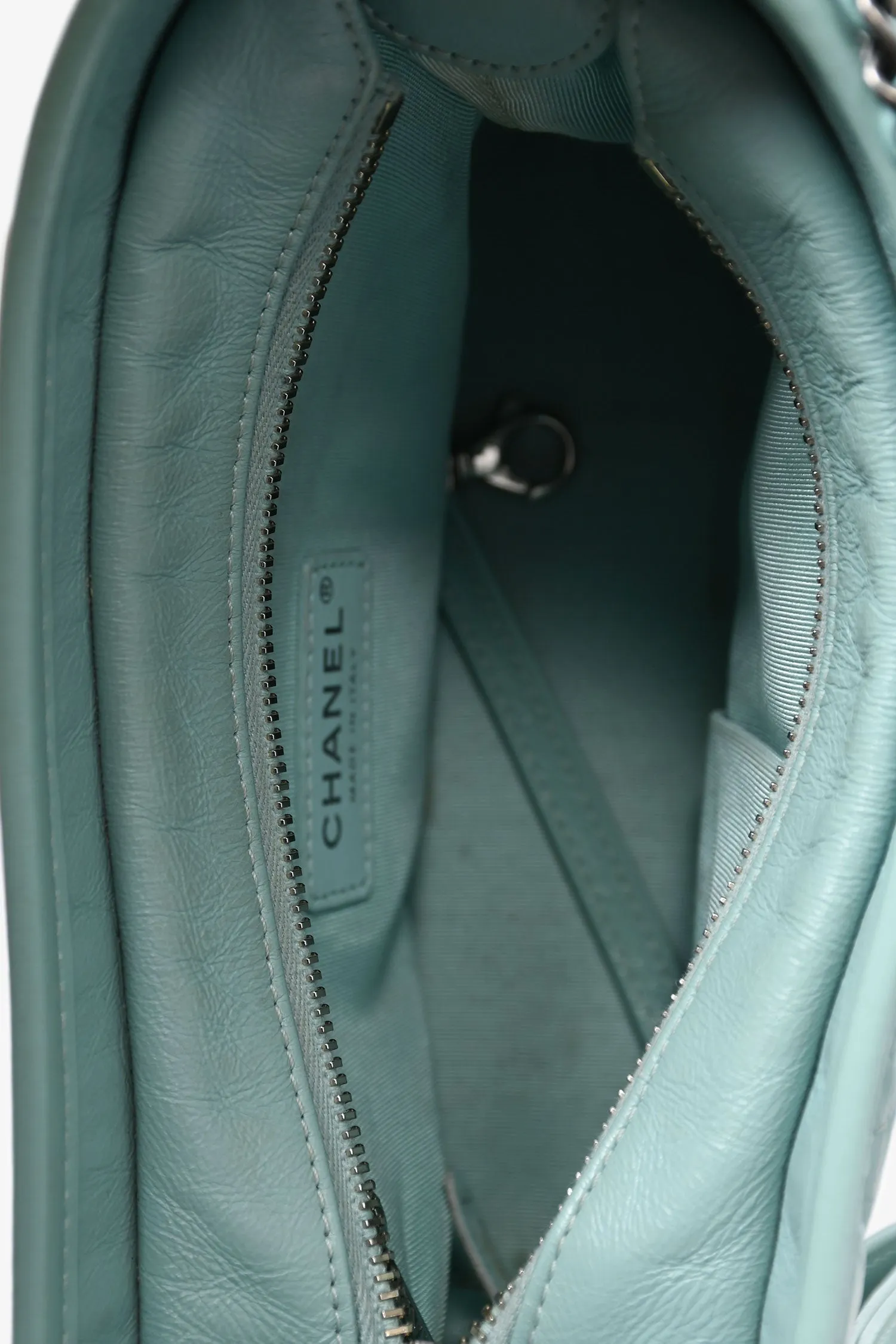 Pre-Loved Chanel 2019 Seafoam Green Quilted Small Gabrielle Shoulder Bag (As Is)