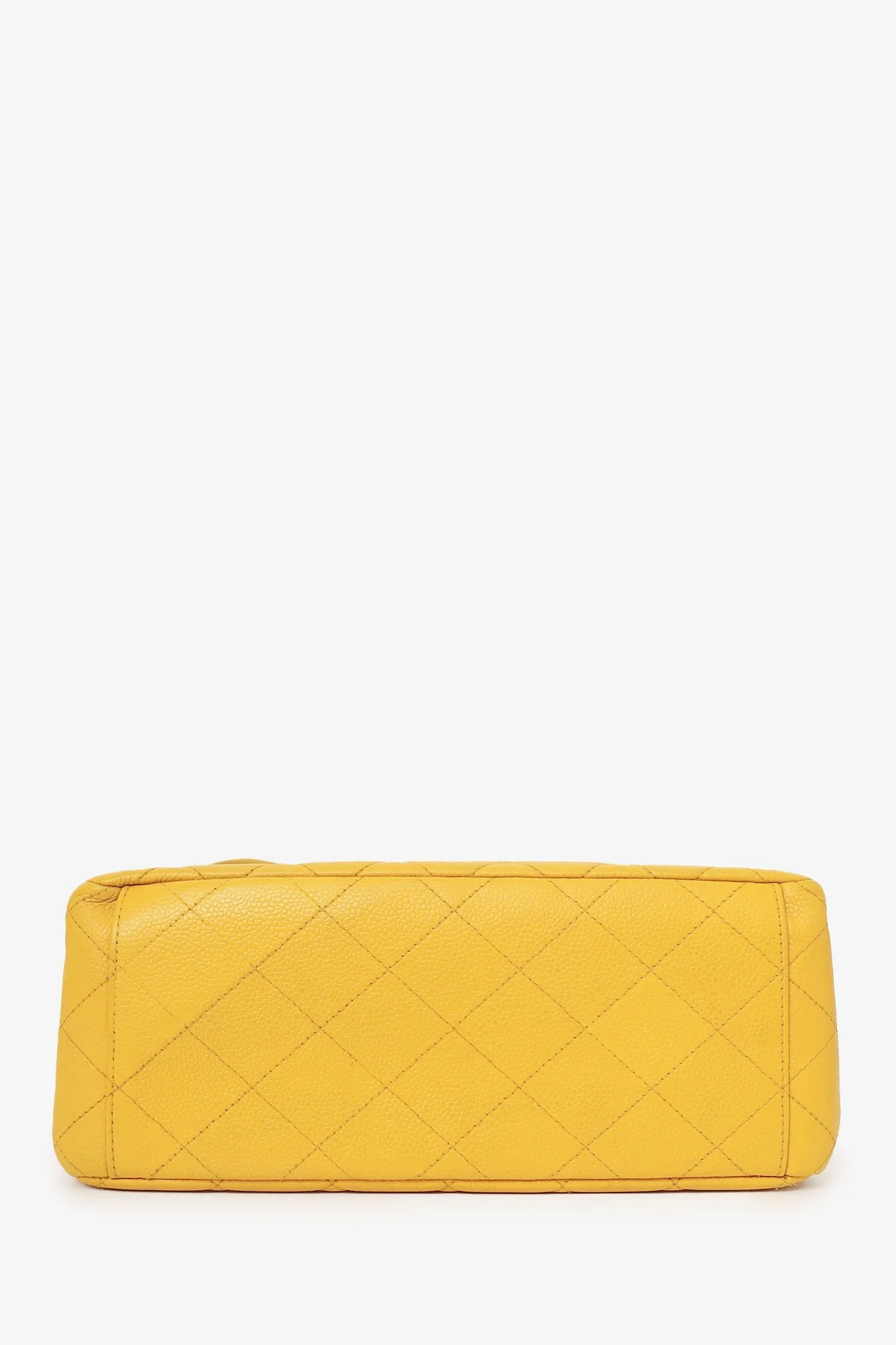 Pre-Loved Chanel Yellow Caviar Leather CC Shoulder Bag