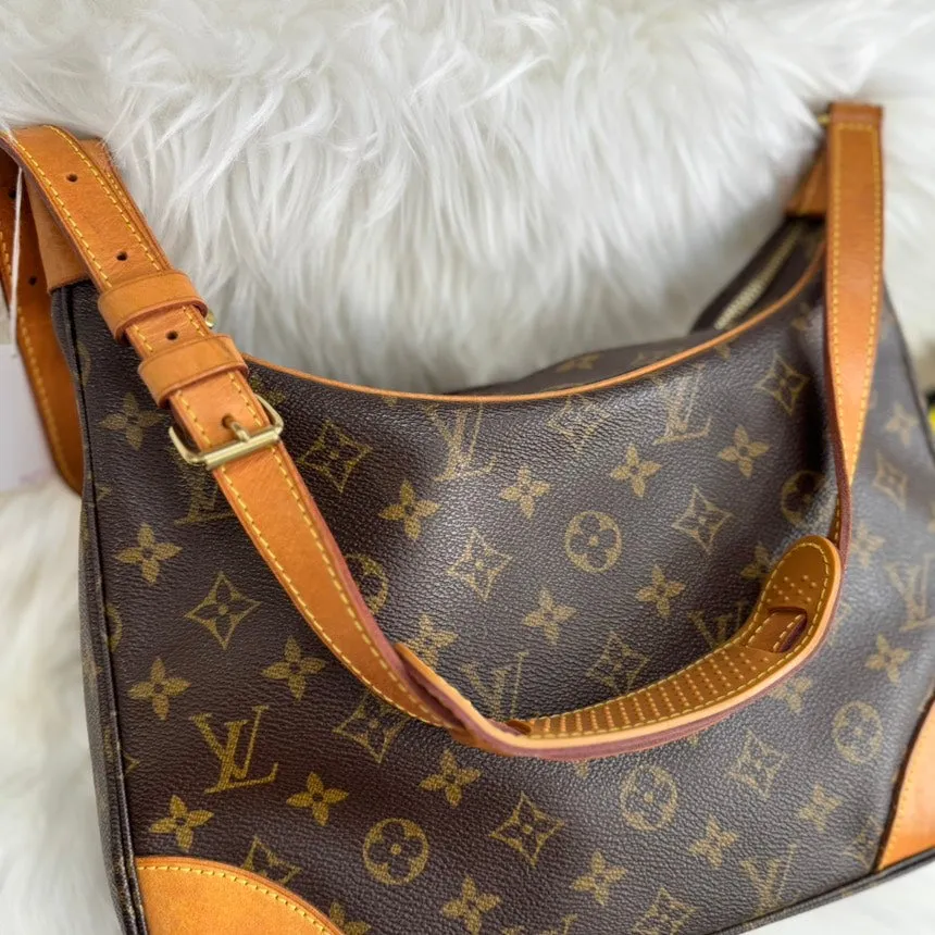 Pre-loved Louis Vuitton Monogram Boulogne Brown Shoulder Bag