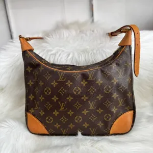 Pre-loved Louis Vuitton Monogram Boulogne Brown Shoulder Bag