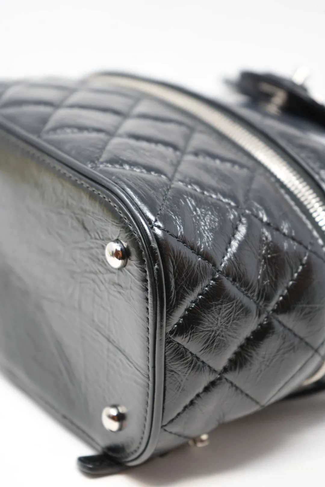 Pre-Owned CHANEL Calfskin PVC Quilted Backpack