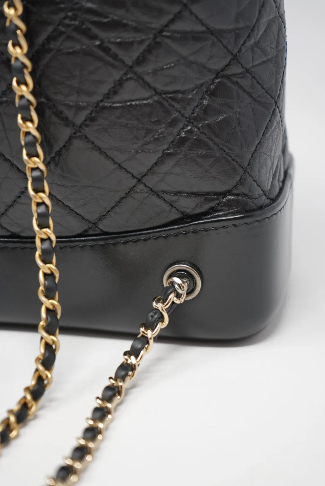 Pre-Owned CHANEL Gabrielle Backpack Black 2021