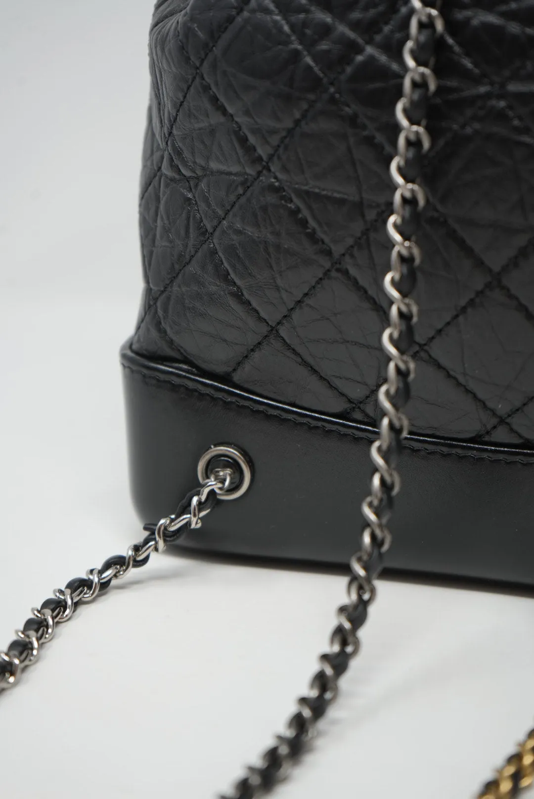 Pre-Owned CHANEL Gabrielle Backpack Black 2021