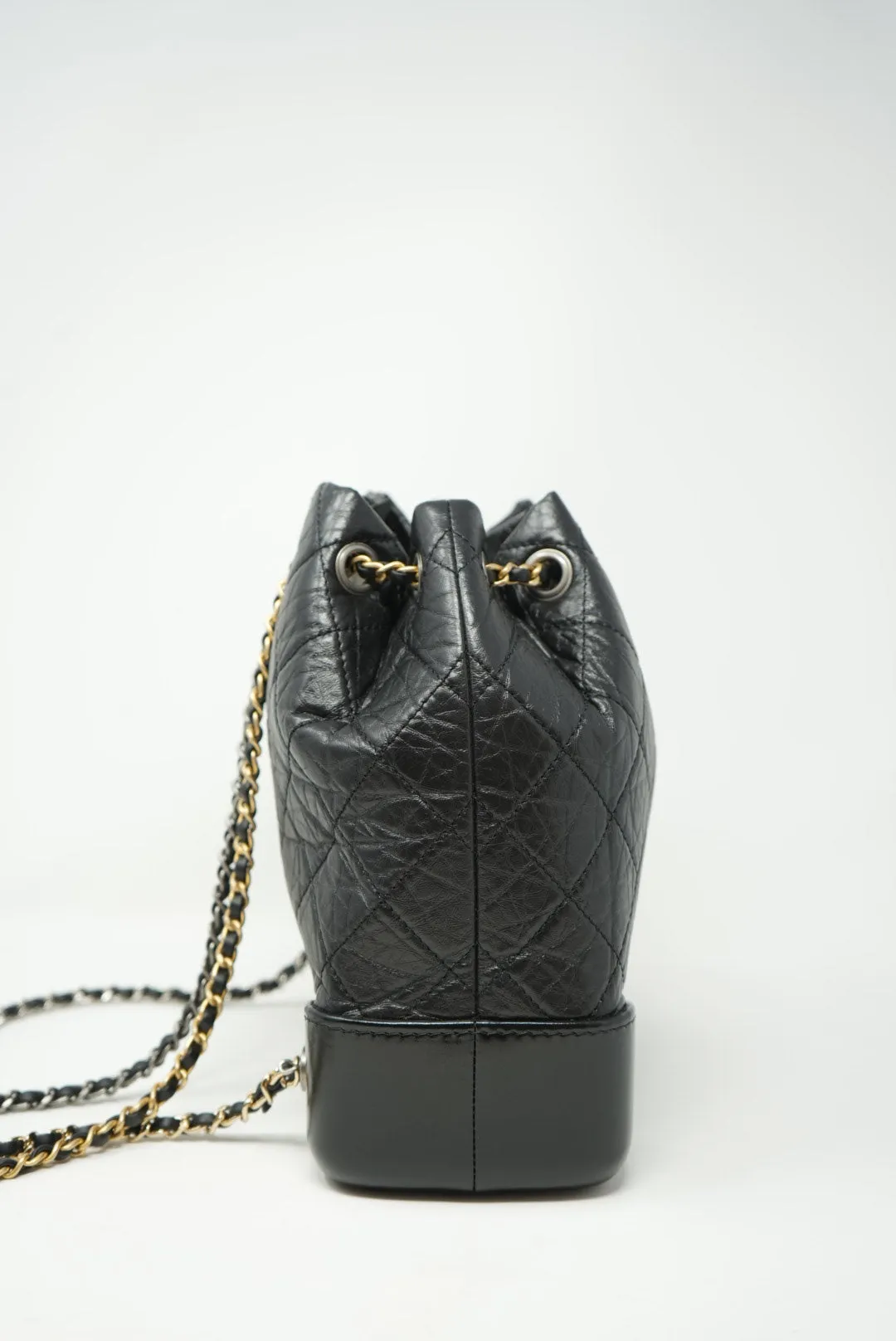 Pre-Owned CHANEL Gabrielle Backpack Black 2021