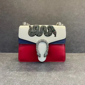 Preloved Gucci Dionysus Red & Blue Leather Shoulder Bag