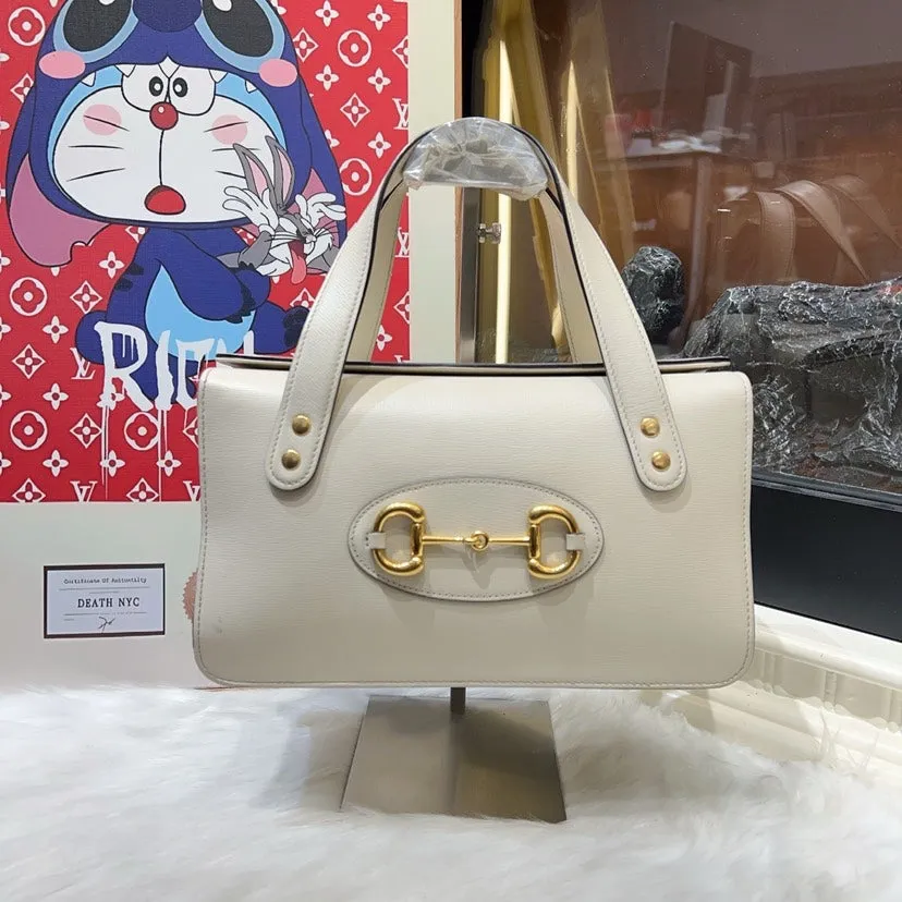 Preloved Gucci GG Marmont White Leather Shoulder Bag