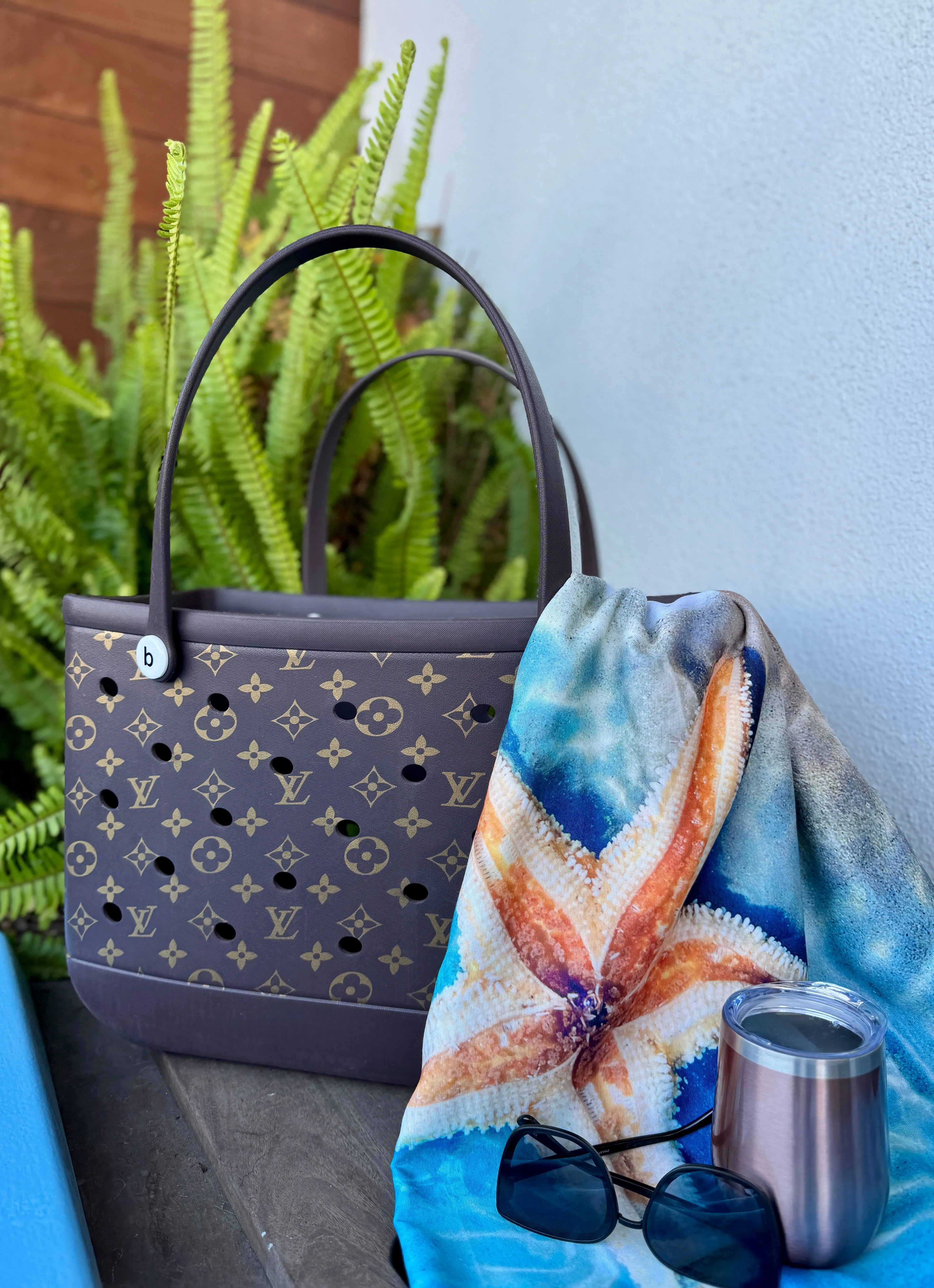 Printed Rubber Pool/Beach Totes