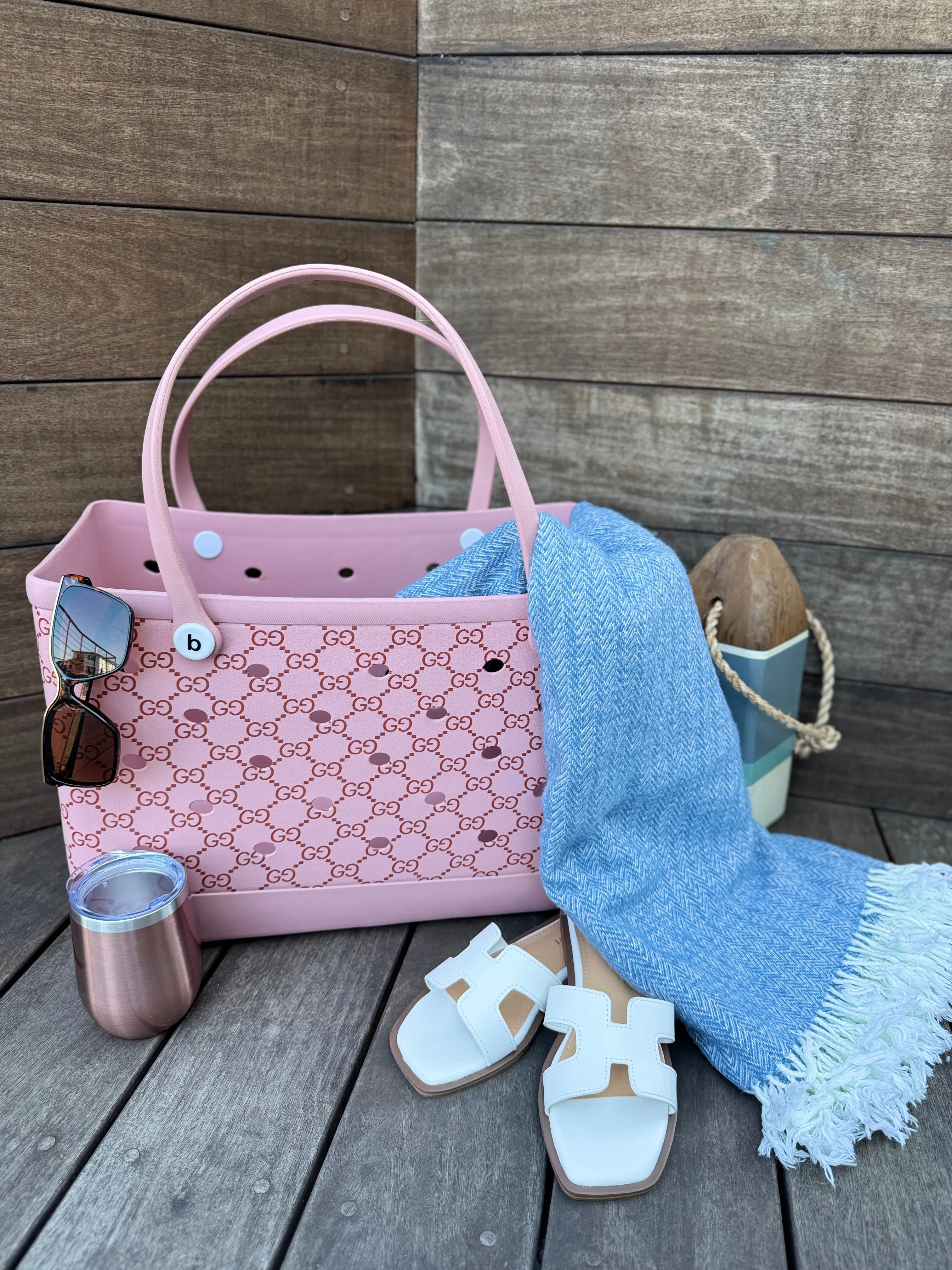 Printed Rubber Pool/Beach Totes