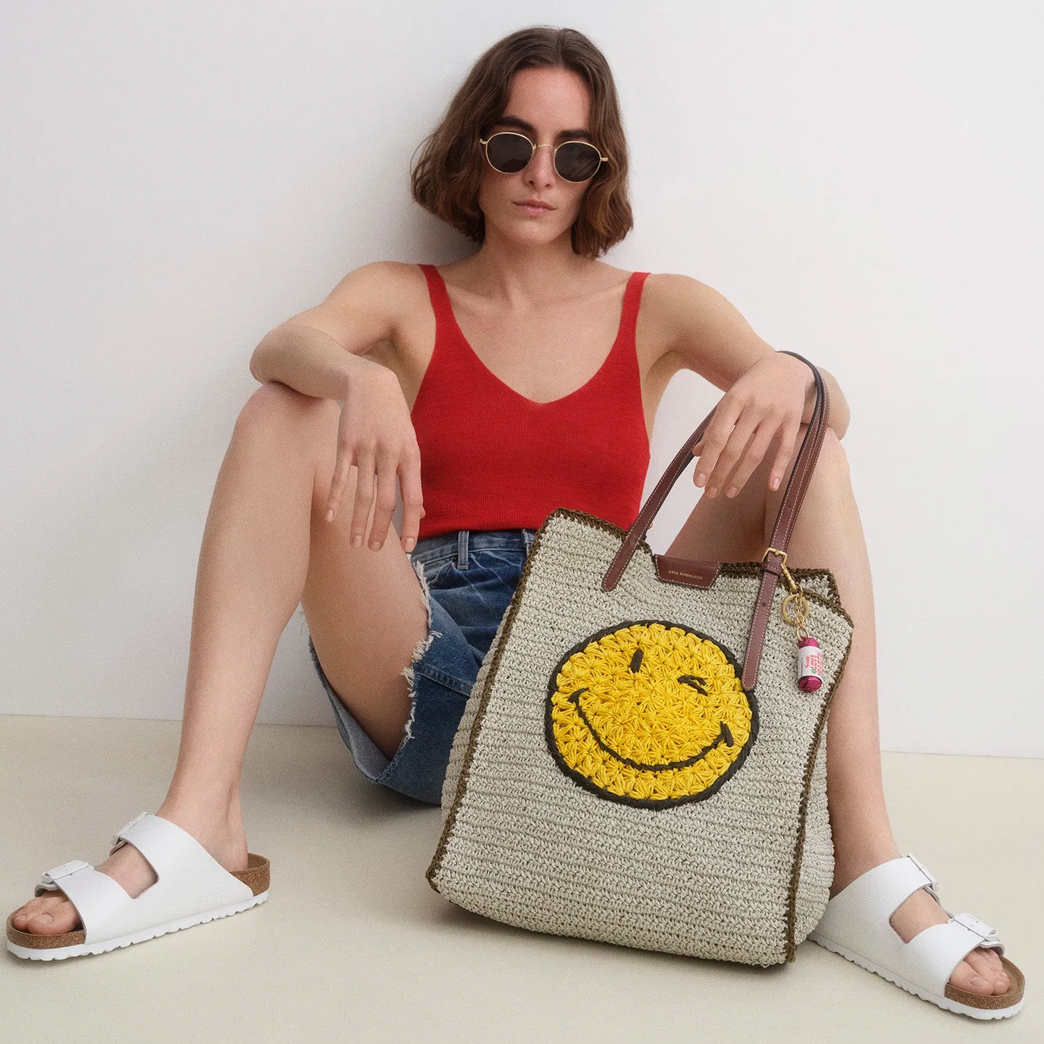Raffia N/S Wink Tote