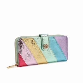 Rainbow Wallet In Green