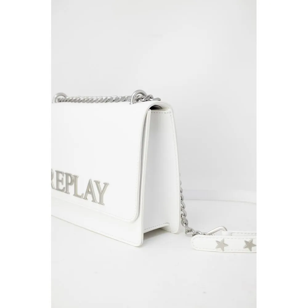 Replay White Polyethylene Handbag