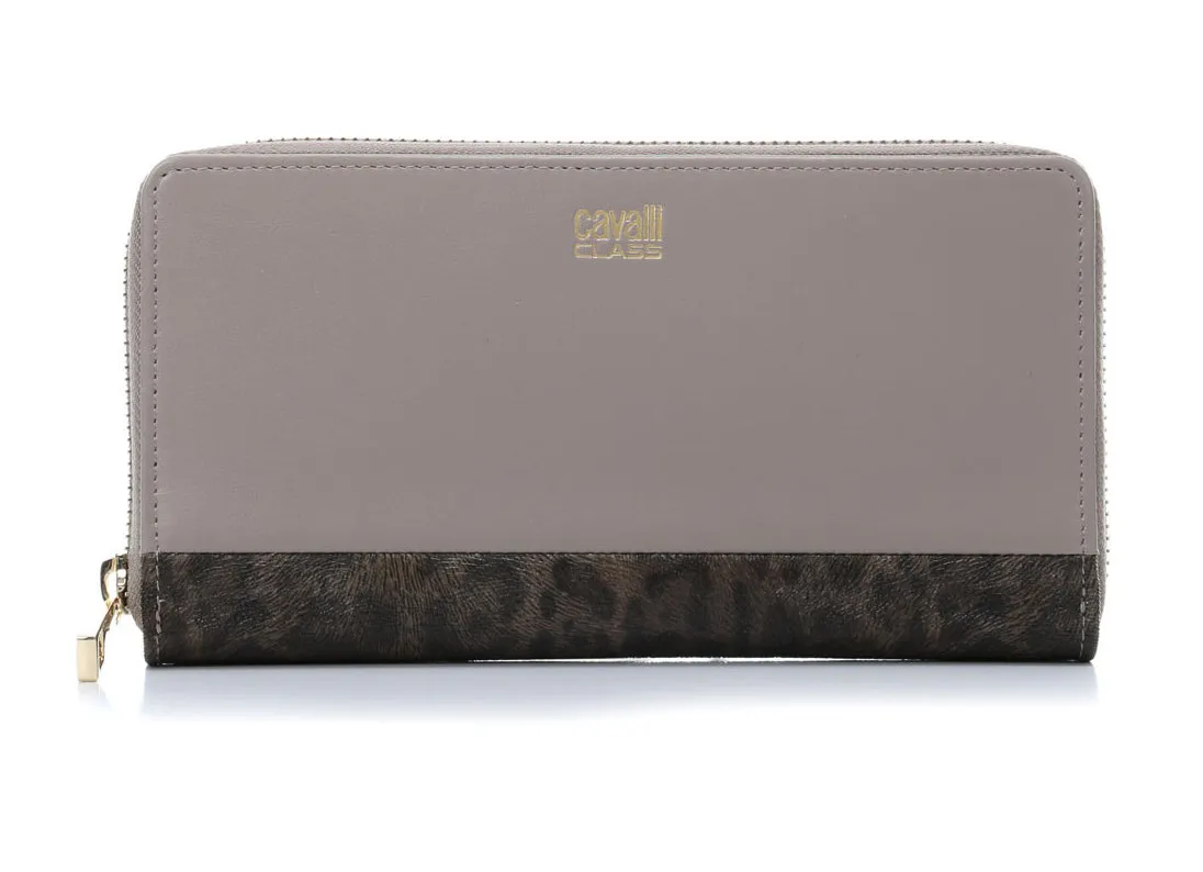 Roberto Cavalli Class Candy Leopard Long Wallet