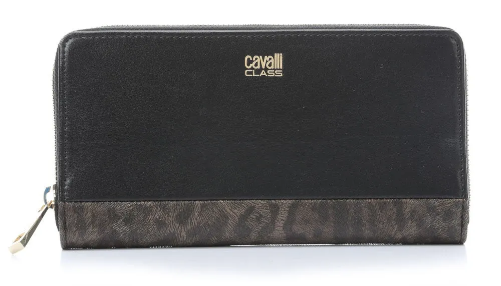 Roberto Cavalli Class Candy Leopard Long Wallet