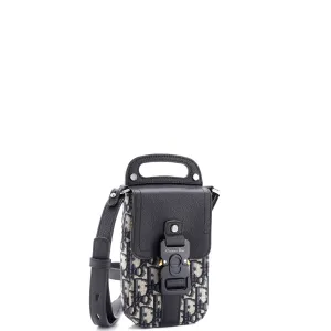 Saddle Backpack Oblique Canvas Mini