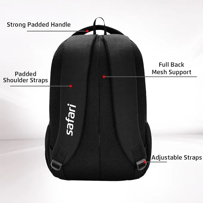 Safari 37L Bonus 1 Casual Backpack with Armor Base, Detachable Freebie Sling Bag, Side Bag, Bottle Holder, Front Pocket, File Holder, School & College Bags, Office Bag