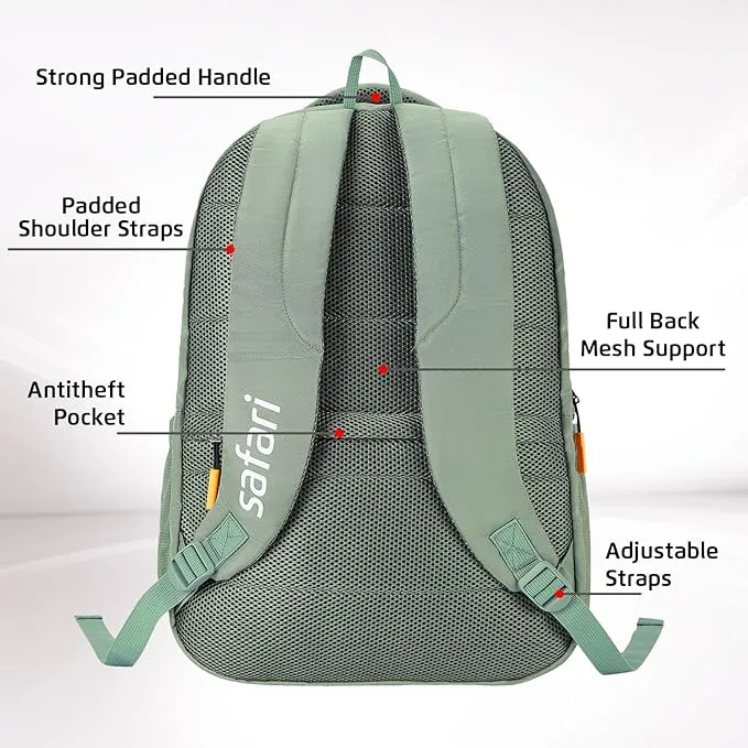 Safari Quadro 4 43L Casual Backpack with Armor Base and Antitheft Pocket