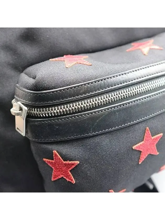 Saint Laurent 437087 Black Fabric Star Backpack