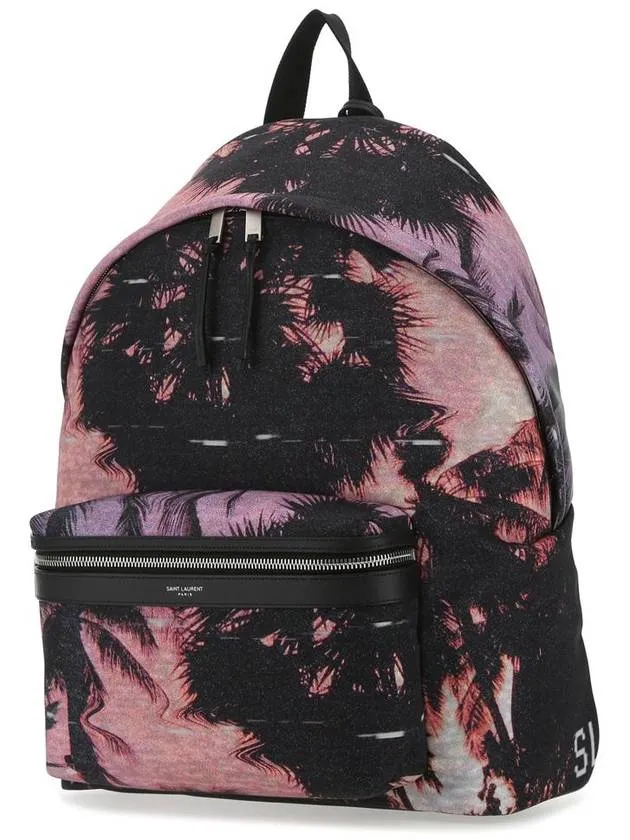 Saint Laurent Econyl City Backpack Violet Black