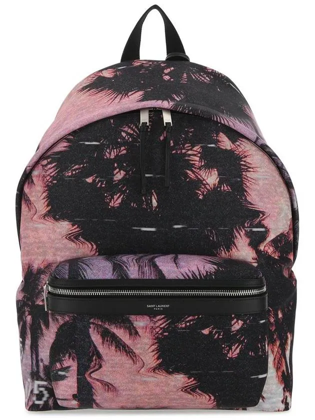 Saint Laurent Econyl City Backpack Violet Black