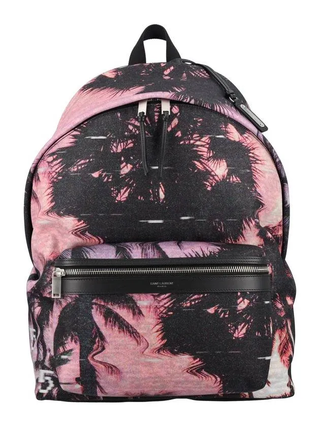 Saint Laurent Econyl City Backpack Violet Black