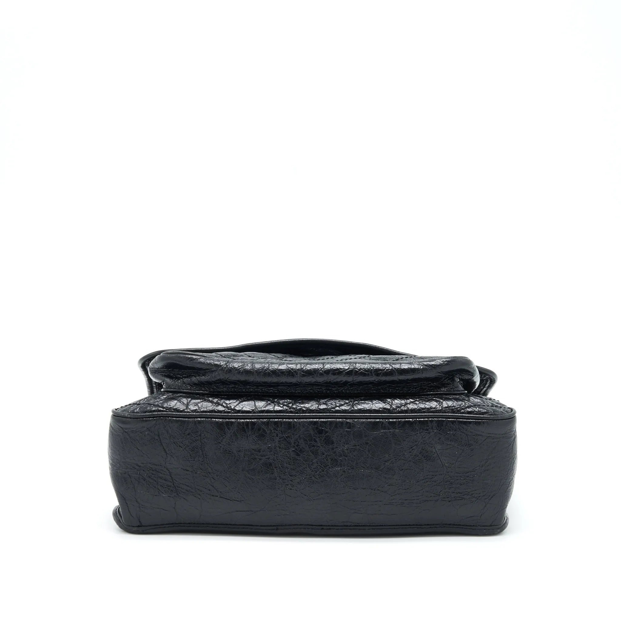 Saint Laurent Large Niki Shoulder Bag Calfskin Black SHW
