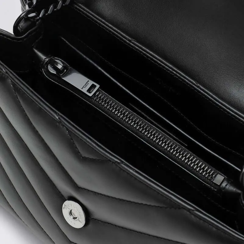 Saint laurent Loulou Shoulder Bag small black blackhardware