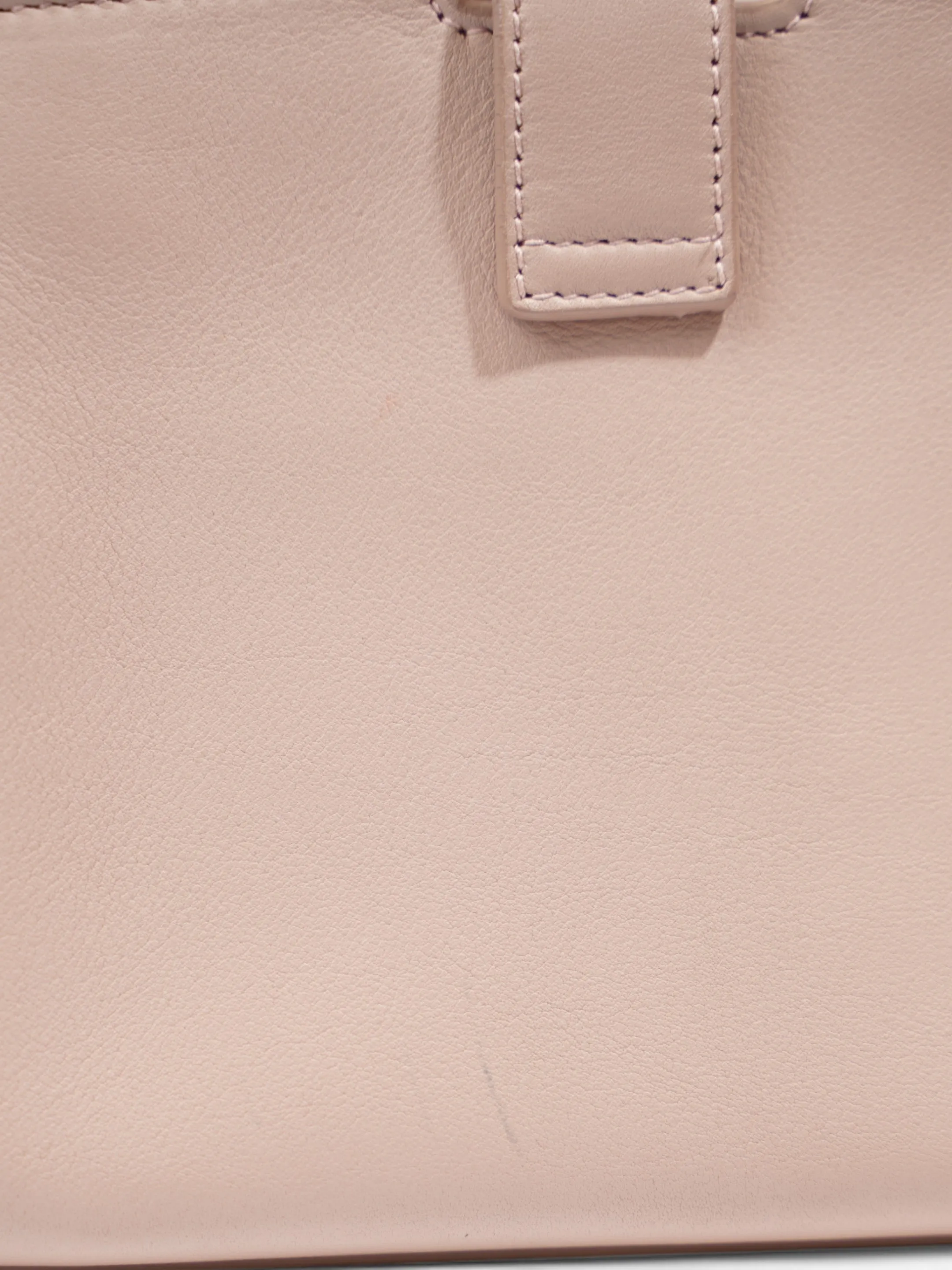 Saint Laurent Mini Downtown Shoulder Nude Calfskin Leather