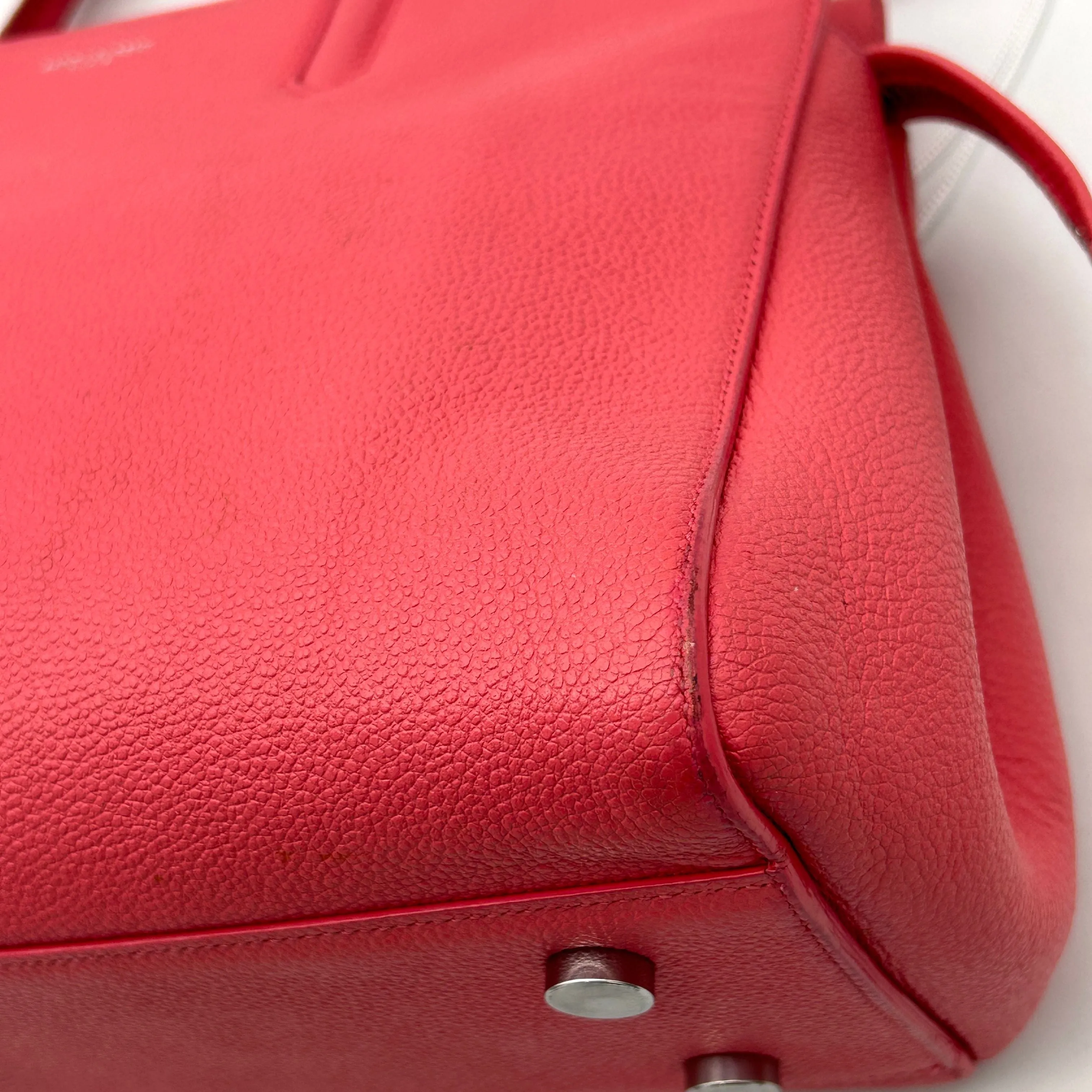 Saint Laurent Small Cabas Rive Gauche Tote - Red Totes, Handbags LA5059