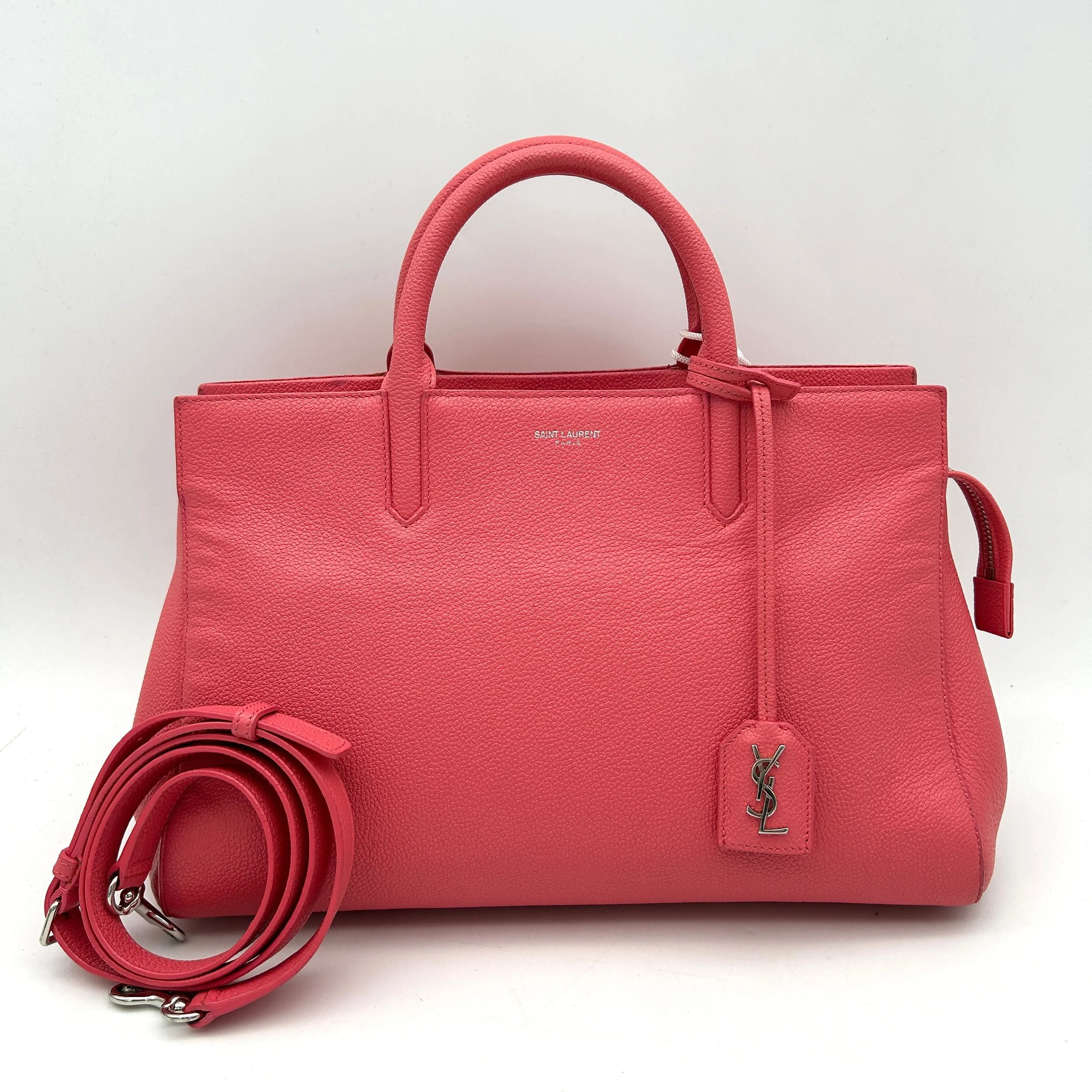 Saint Laurent Small Cabas Rive Gauche Tote - Red Totes, Handbags LA5059