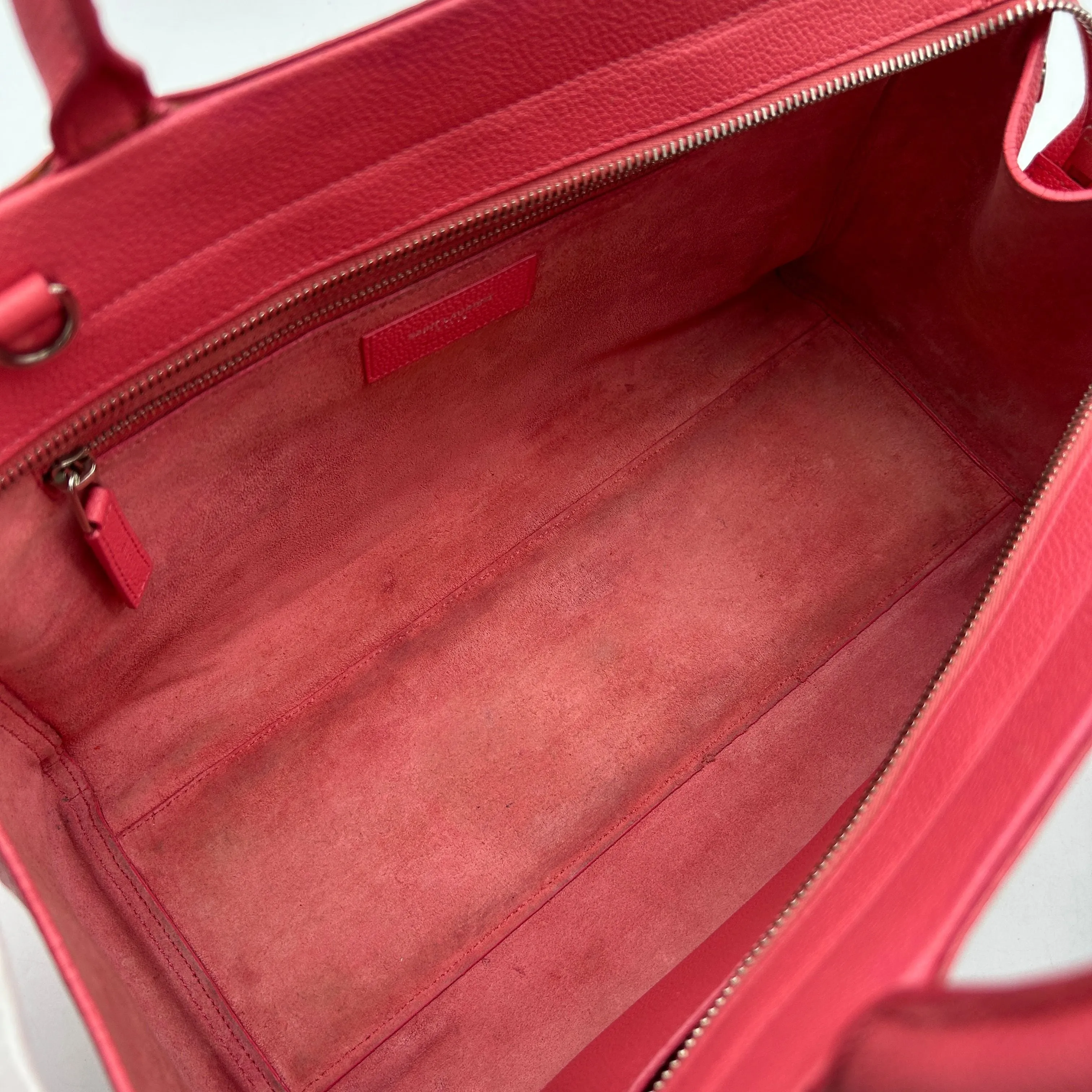 Saint Laurent Small Cabas Rive Gauche Tote - Red Totes, Handbags LA5059