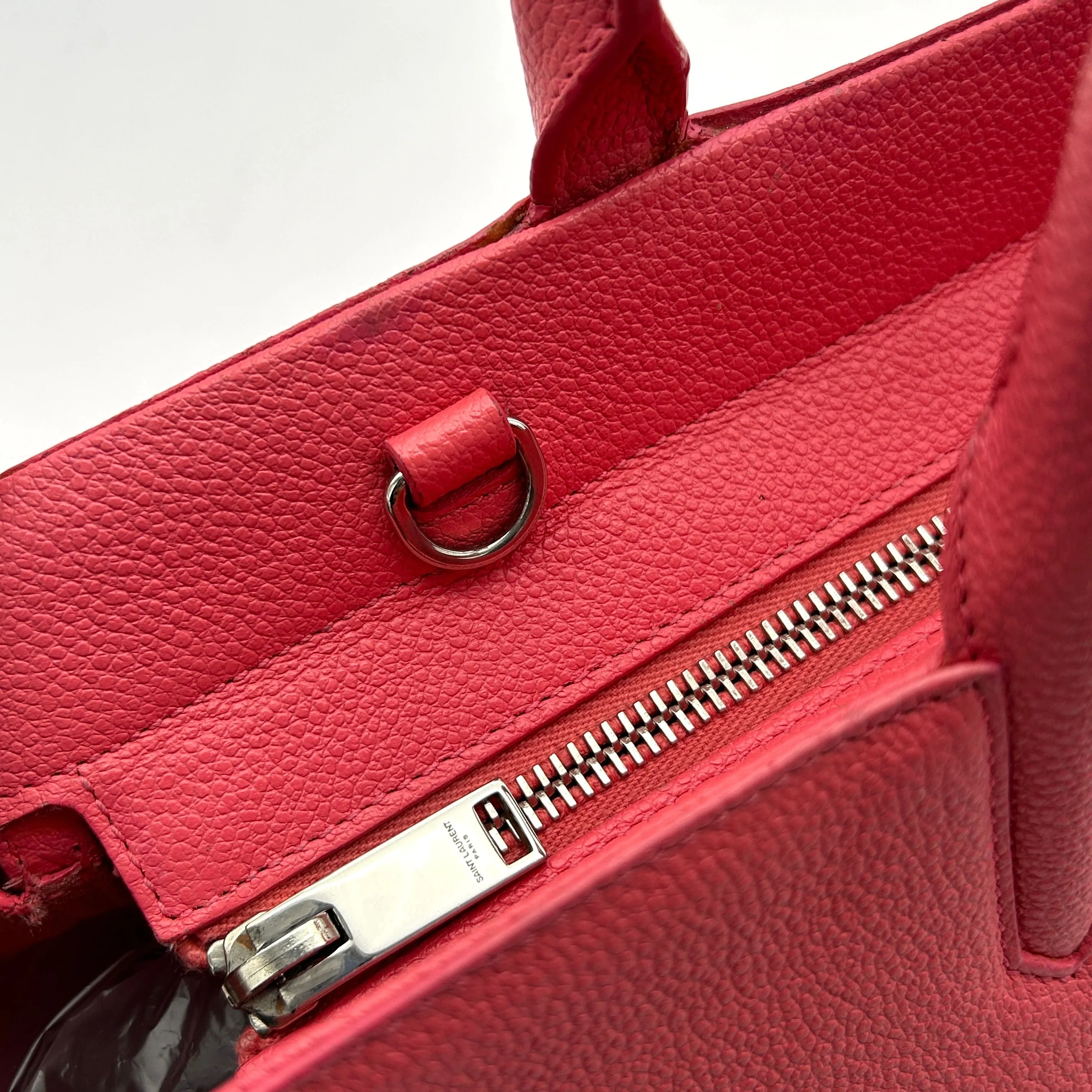 Saint Laurent Small Cabas Rive Gauche Tote - Red Totes, Handbags LA5059
