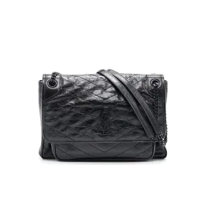 Saint Laurent YSL Niki Black Shoulder Bag