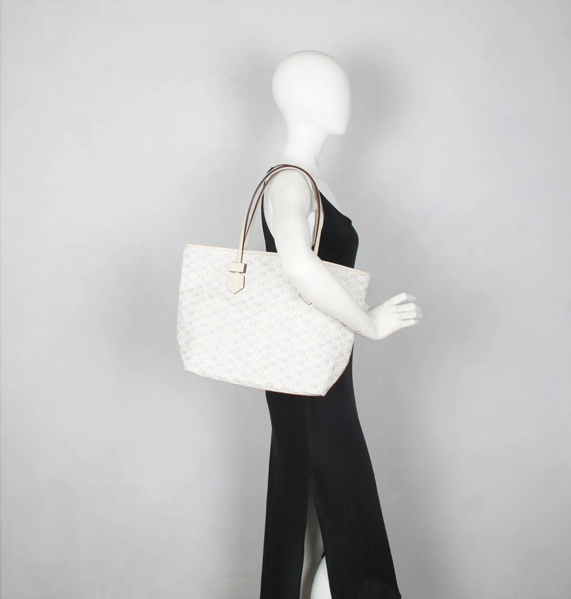Saint Tropez Open Tote MM, Milk