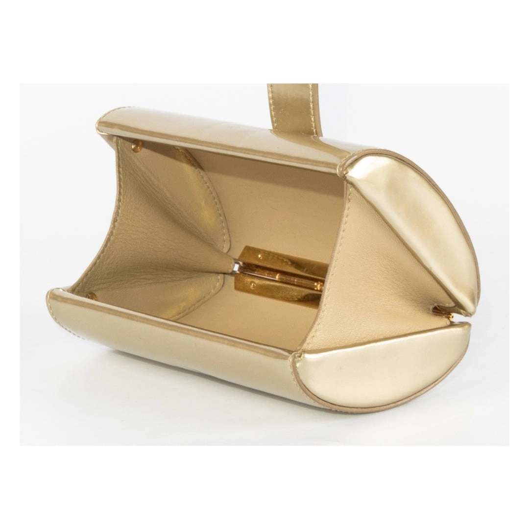 Saint Laurent Gold Coated Y-Ligne Clutch