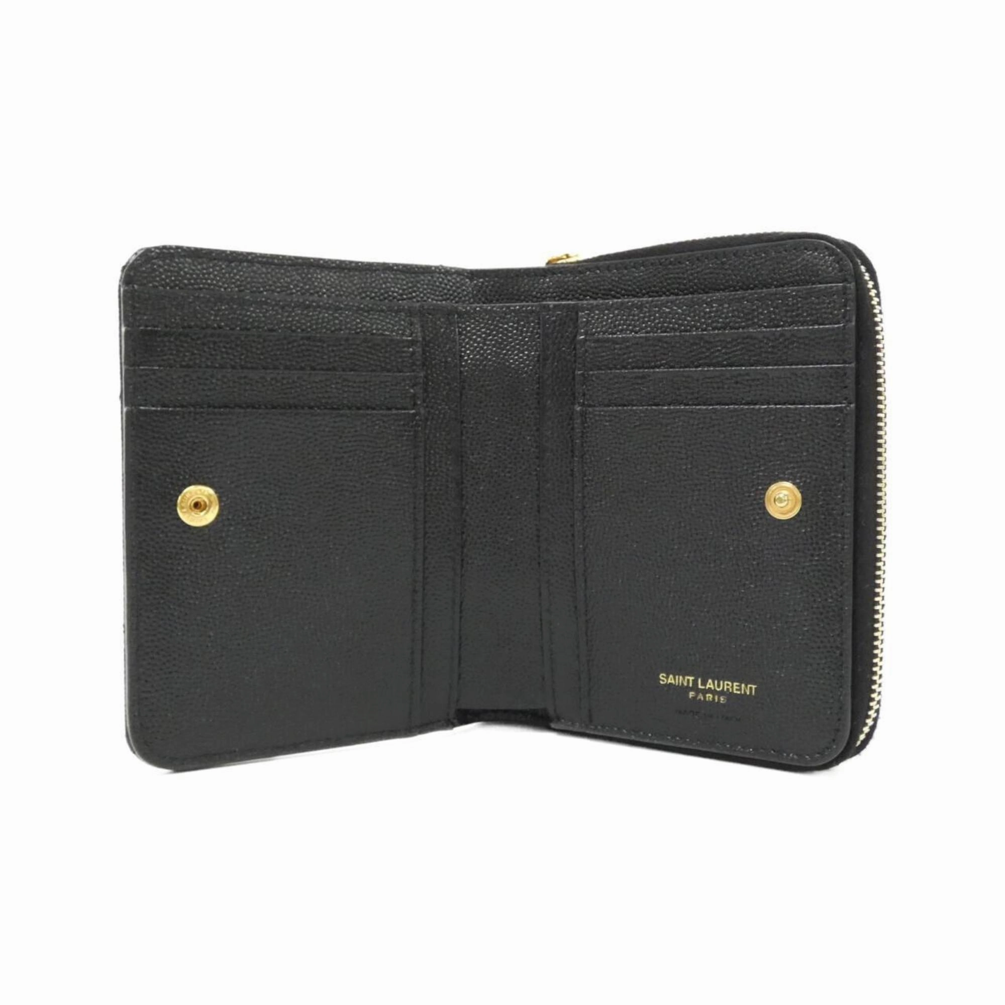 Saint Laurent Leather Coin Purse/Coin Case (Pre-Owned)