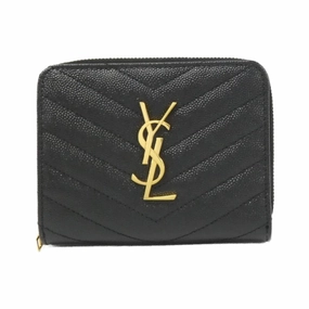Saint Laurent Leather Coin Purse/Coin Case (Pre-Owned)