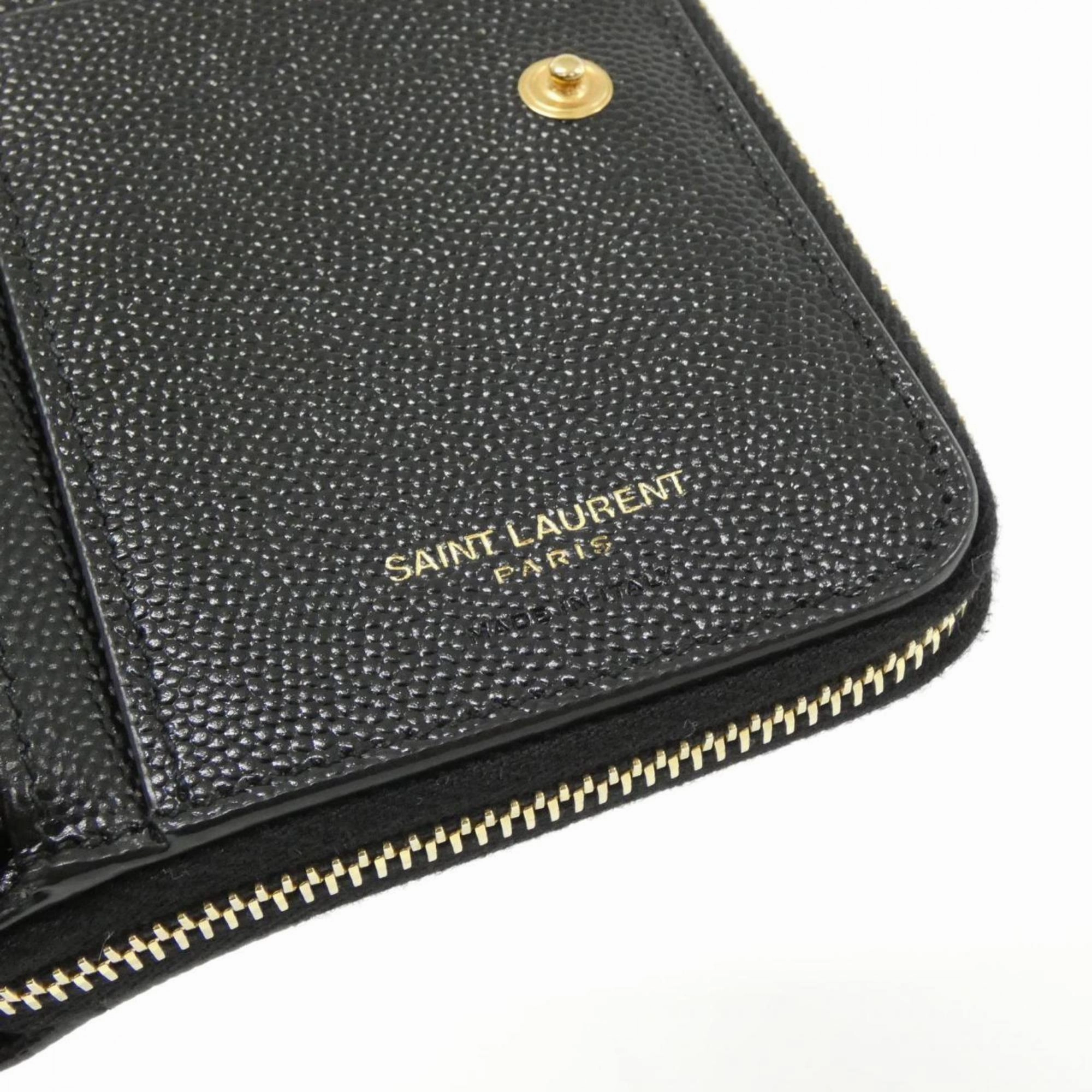 Saint Laurent Leather Coin Purse/Coin Case (Pre-Owned)