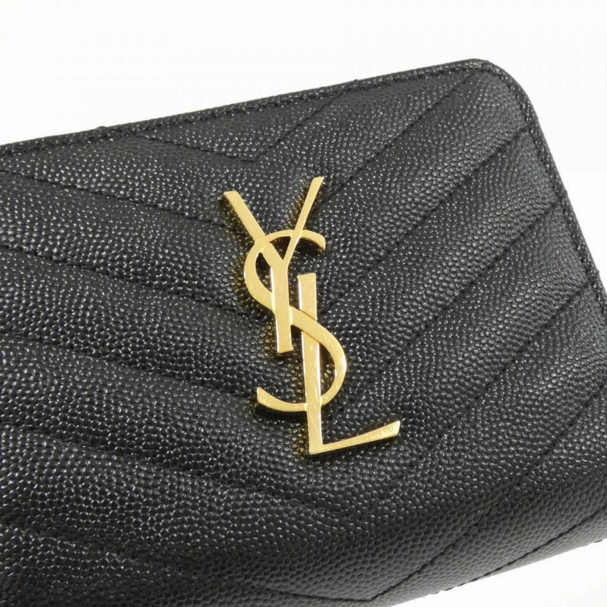 Saint Laurent Leather Coin Purse/Coin Case (Pre-Owned)