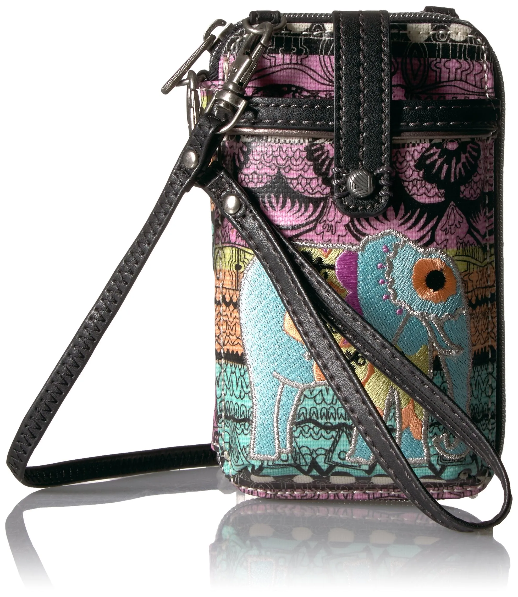 Sakroots Artist Circle Smartphone Wristlet Convertible Cross Body Bag