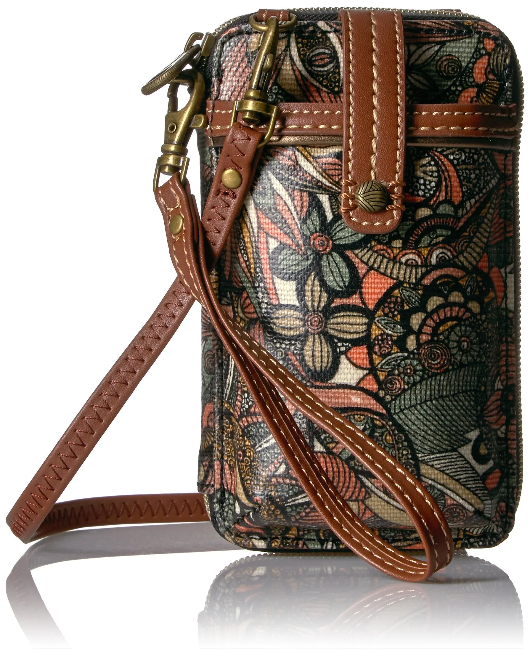 Sakroots Artist Circle Smartphone Wristlet Convertible Cross Body Bag