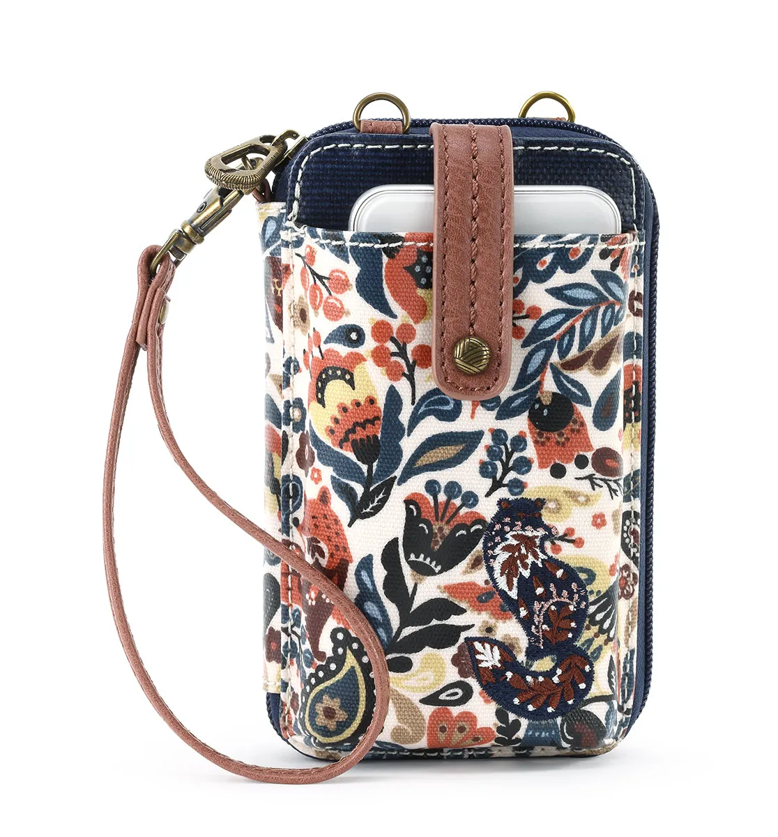 Sakroots Artist Circle Smartphone Wristlet Convertible Cross Body Bag