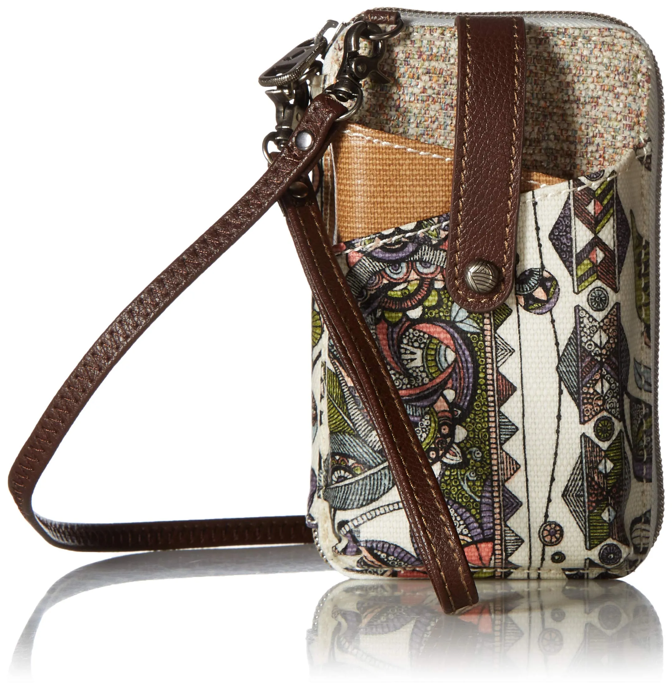 Sakroots Artist Circle Smartphone Wristlet Convertible Cross Body Bag