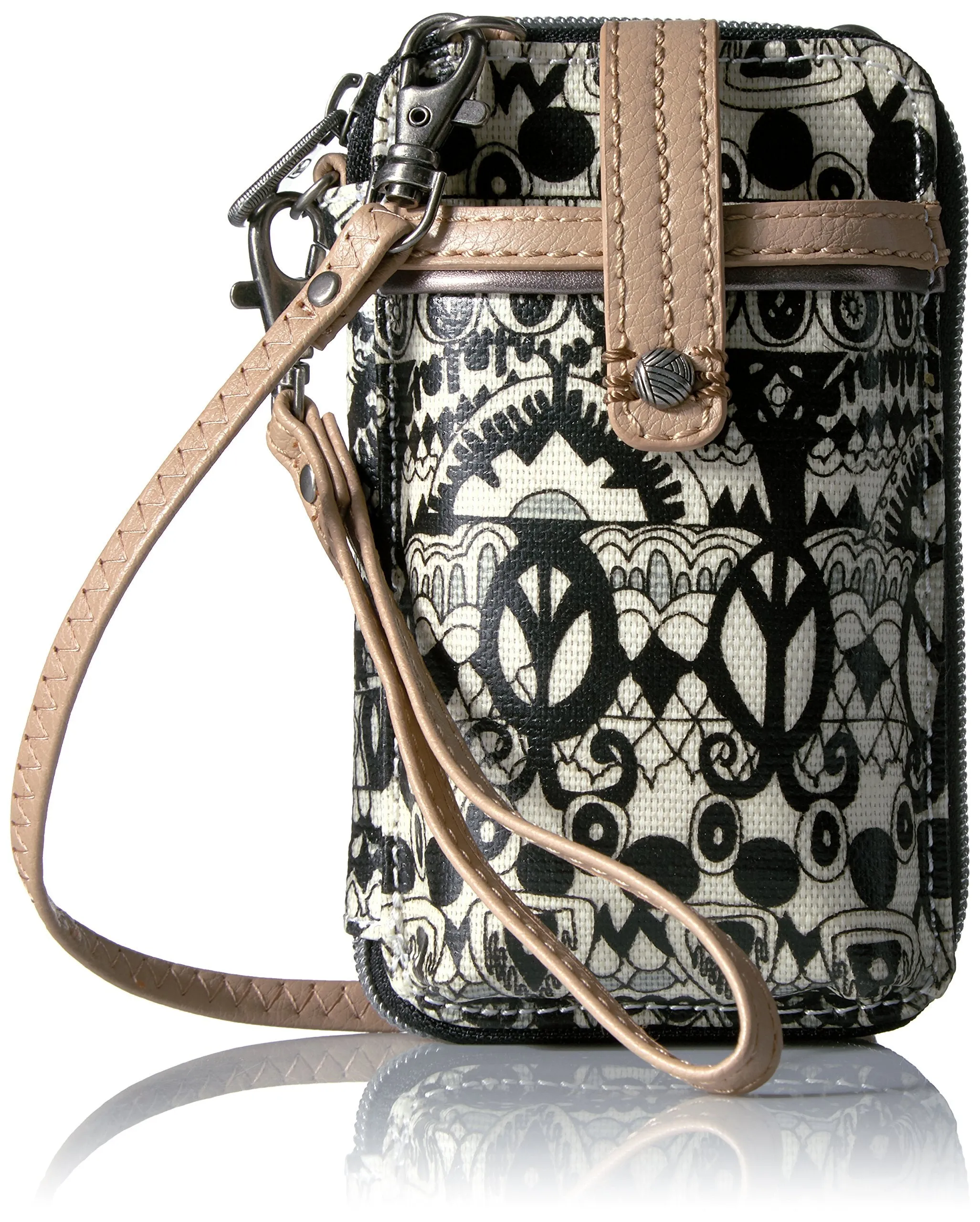 Sakroots Artist Circle Smartphone Wristlet Convertible Cross Body Bag