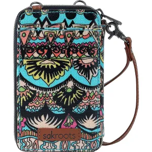 Sakroots Artist Circle Smartphone Wristlet Convertible Cross Body Bag