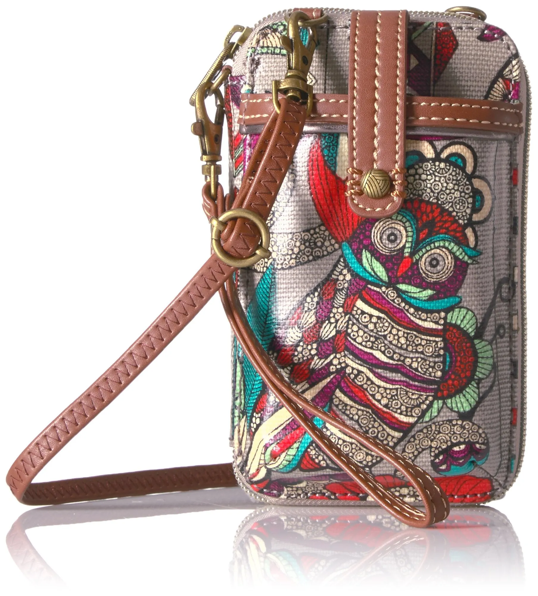 Sakroots Artist Circle Smartphone Wristlet Convertible Cross Body Bag