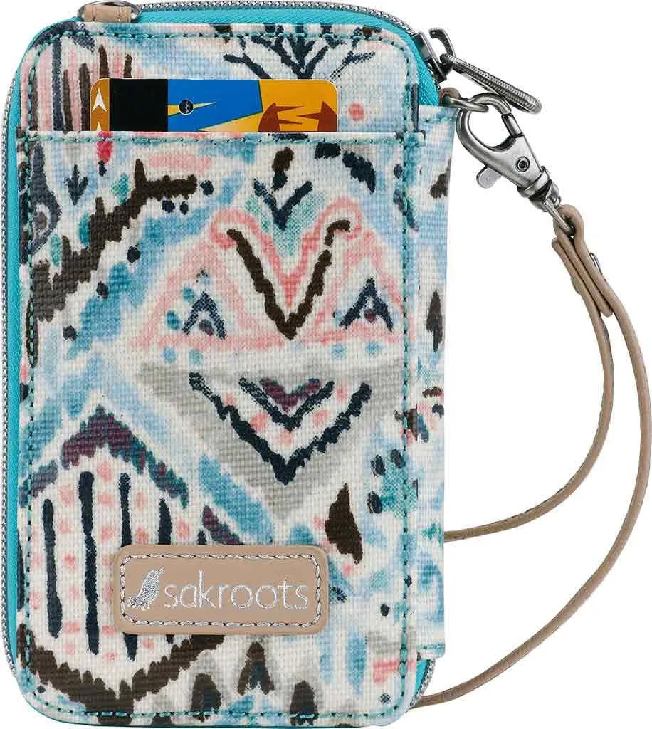 Sakroots Artist Circle Smartphone Wristlet Convertible Cross Body Bag