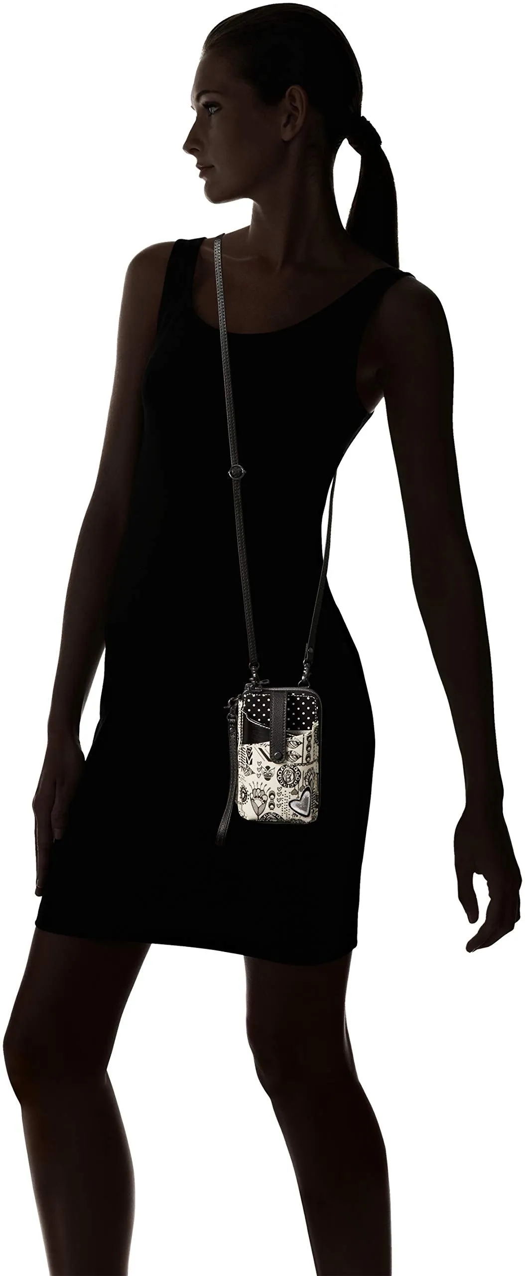 Sakroots Artist Circle Smartphone Wristlet Convertible Cross Body Bag